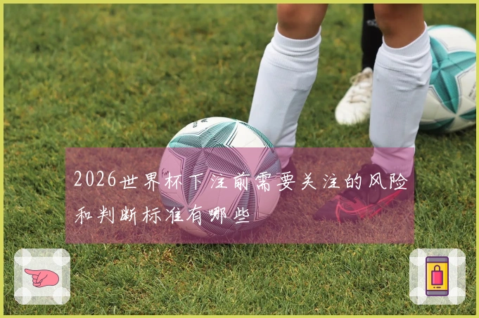 2026世界杯下注前需要关注的风险和判断标准有哪些