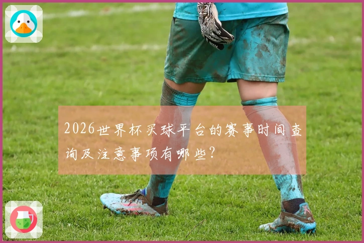 2026世界杯买球平台的赛事时间查询及注意事项有哪些？